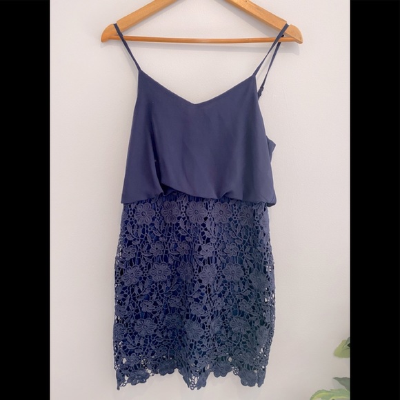 HYFVE navy blue spaghetti strap dress size medium - Picture 1 of 5